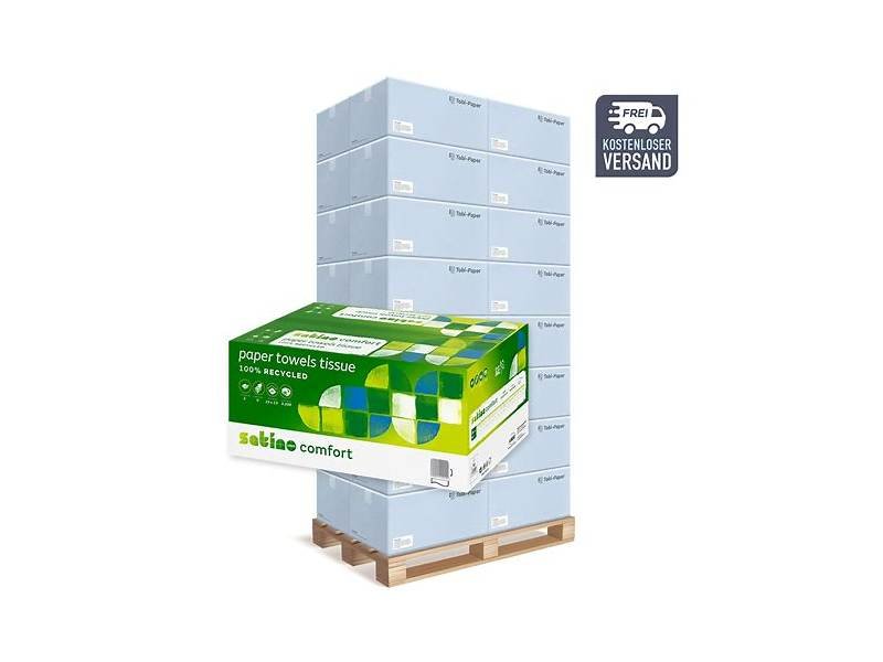 Satino Comfort Handtuchpapier, V-Falz, 1 Palette
